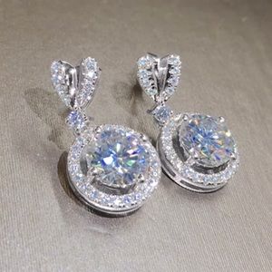 Selena Silver and White Sapphire Earrings